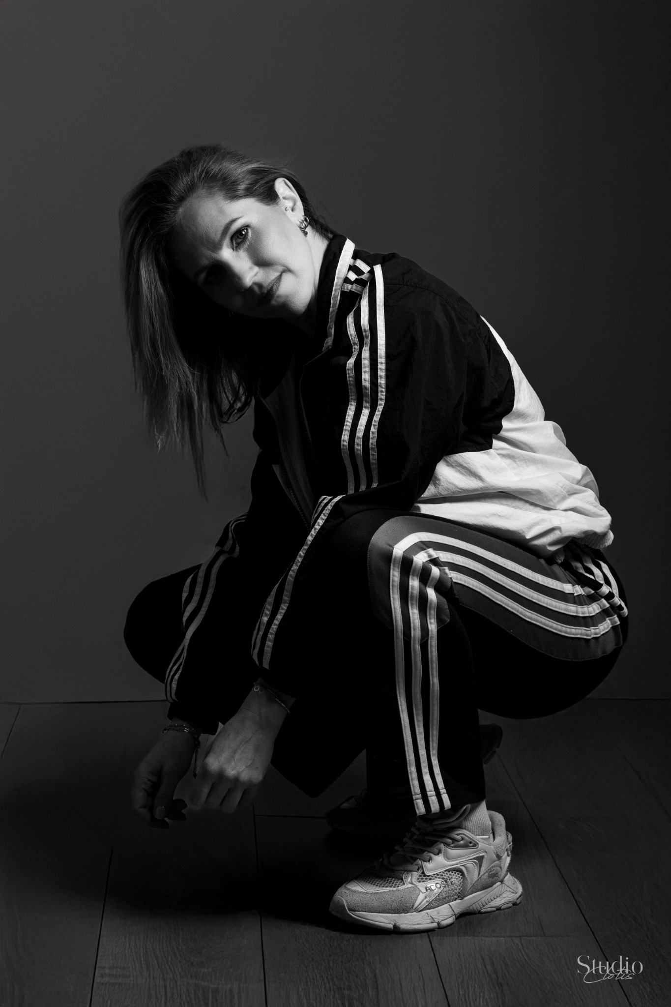 Delphine en tenue de sport